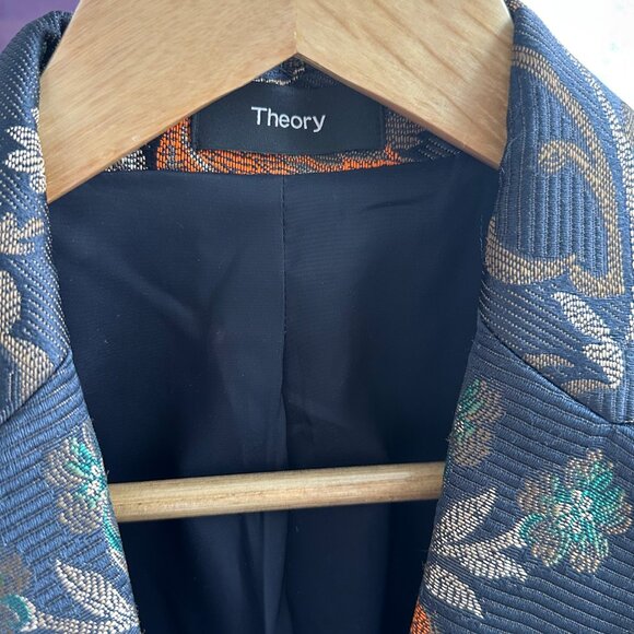 Theory Jacquard Floral Blazer - Picture 2 of 4